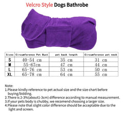 Super Absorbent Pet Bathrobe